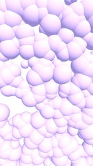 3d rendering picture of pink balls. Abstract wallpaper and background. 3D illustration