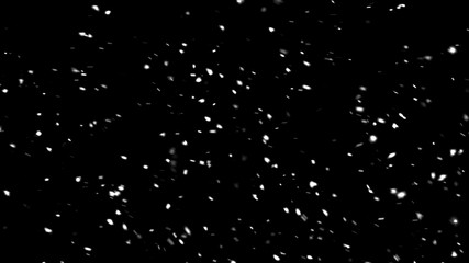 Christmas winter with white snowflake on black background.