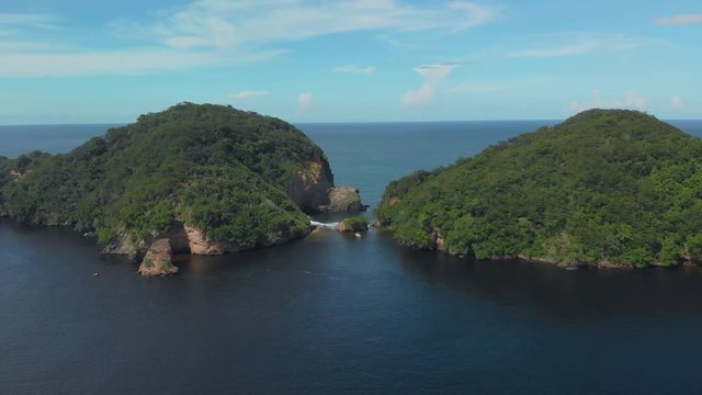 The island of Huevos in the Bocas del Dragon region between Venezuela and the caribbean island of Trinidad