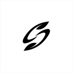  S Leaf logo , Letter S Nature Leaf Logo Design Vector
