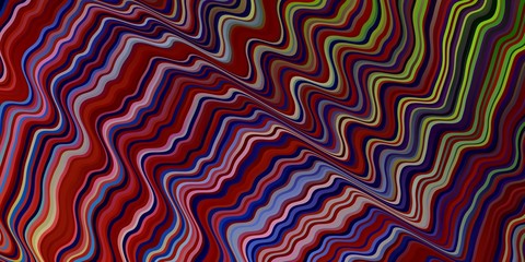 Light Multicolor vector background with bows. Abstract illustration with bandy gradient lines. Design for your business promotion.