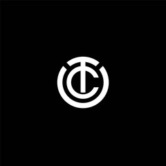 tc logo , letter  TC  circle vector image , letter TC CT circle  logo vector image  , letter tc circle icon logo design , circle letter tc logo icon  - obrazy, fototapety, plakaty