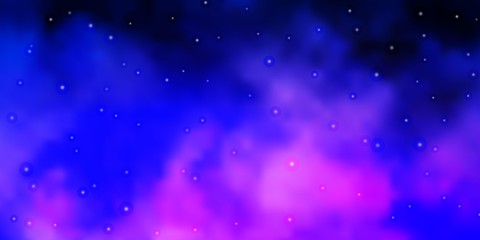 Light Pink, Blue vector background with colorful stars. Modern geometric abstract illustration with stars. Pattern for websites, landing pages.