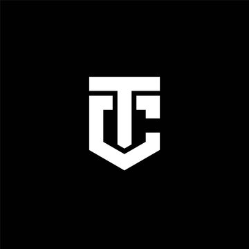  letter tc logo template design Vector image  , geometric letter tc logo design , tc logo geometric 