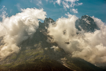 Peak Of Jungfrau Mountian In Switzerland.