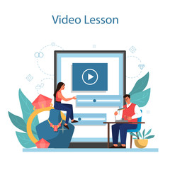 Jeweler and jewelry online service or platform. Person working