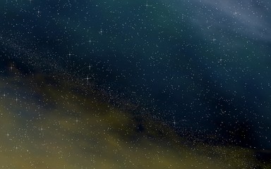 Colorful and beautiful space background. Outer space. Starry outer space texture. 3D illustration