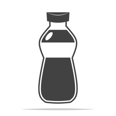 Water bottle icon vector isolated