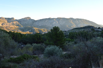 Valle del Guadalest naturaleza Alicante