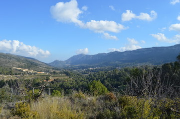 Fototapeta premium Valle del Guadalest naturaleza Alicante
