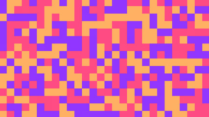 Abstract geometric background with red, orange and purple polygons.