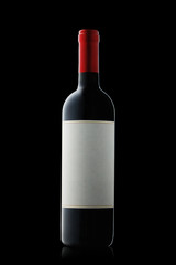 Bottle of red wine.