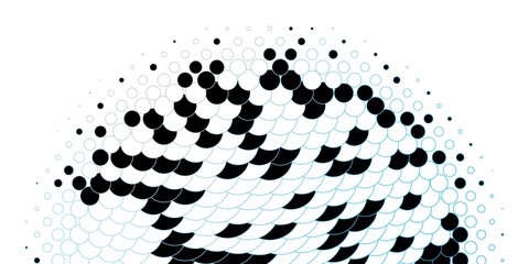 Light BLUE vector layout with circle shapes. Illustration with set of shining colorful abstract spheres. Pattern for business ads.