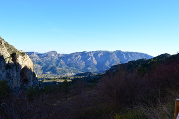 Paisajes montañas de Alicante España