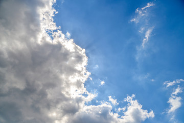 blue sky with clouds