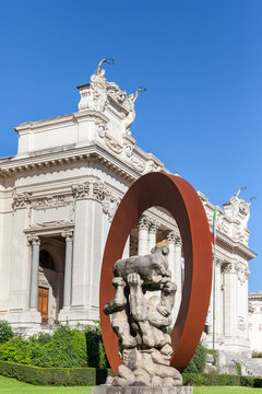 ROME, ITALY - 2014 AUGUST 17. Front view of Galleria Nazionale d'Arte Moderna in Rome.