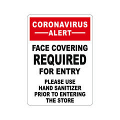 Sign notice to prevent coronavirus covid19 vector ready to print sign notice