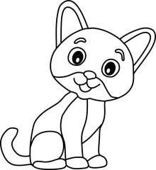 Obraz na płótnie Canvas kitten for coloring