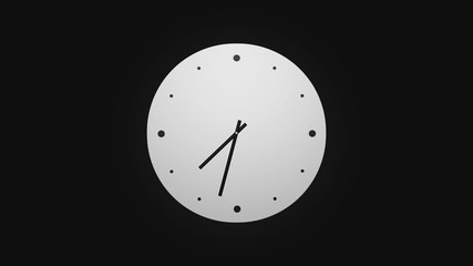 Clock Counting Down 24 Hour Day Fast Speed Timelapse 4K HD