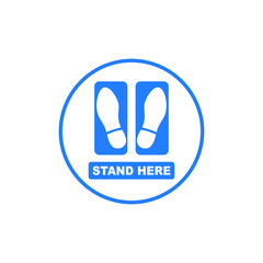 Social Distancing, Keep Distance, Stay Safe From Corona Covid19 Sign Vector Ready to print