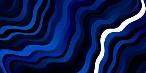 Light BLUE vector background with bows. Illustration in halftone style with gradient curves. Pattern for ads, commercials.