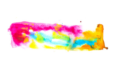 Abstract Vibrant Watercolour Splashes and Paint for Writing Over the Top or a Background