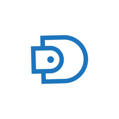 letter D logo vector