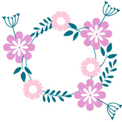 abstract floral background with flowers