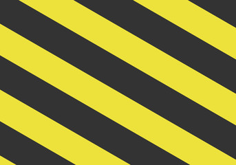 Barras amarillas y negra de advertencia.