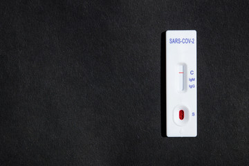 Rapid Covid-19 test. Coronavirus pandemic.