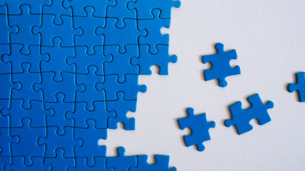 blue puzzles background