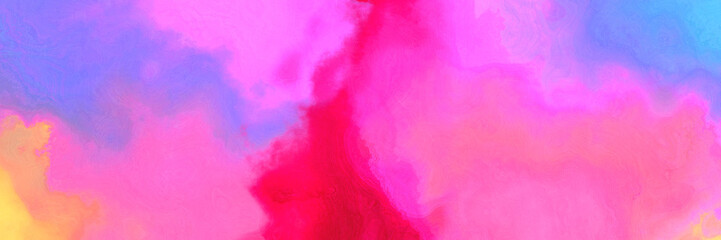 abstract watercolor background with watercolor paint with orchid, medium slate blue and crimson colors. can be used as web banner or background