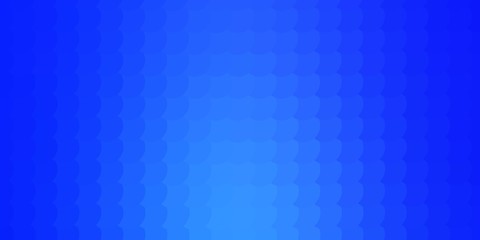 Light BLUE vector pattern with spheres. Illustration with set of shining colorful abstract spheres. Design for your commercials.