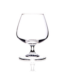 brandy glass goblet on white highlighted background