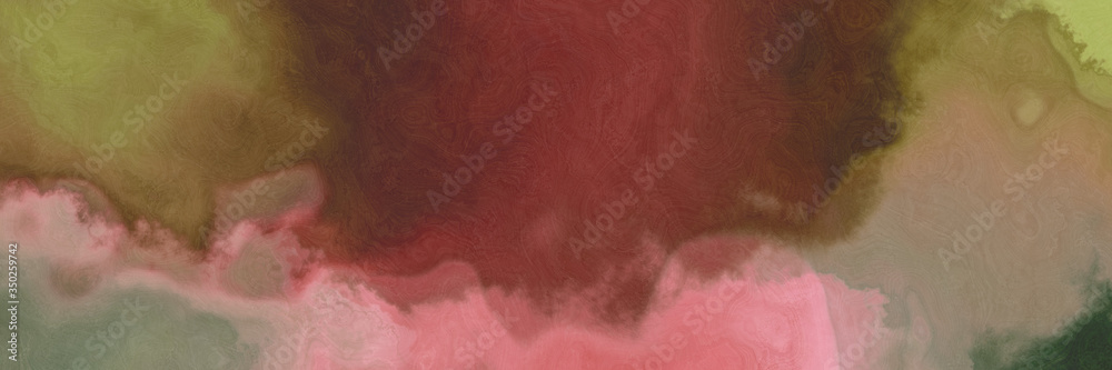Aufkleber abstract watercolor background with watercolor paint with pastel brown, old mauve and pale violet re