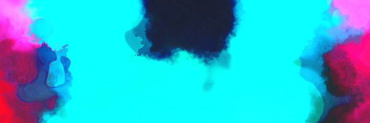 abstract watercolor background with watercolor paint with mulberry , very dark violet and aqua colors