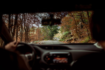 Car Lovcen Cetinje Montenegro recreation trip travel spring summer nature village