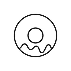 doughnut icon in trendy flat style