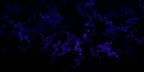 Dark purple vector background with random forms.