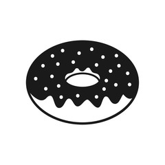 doughnut icon in trendy flat style