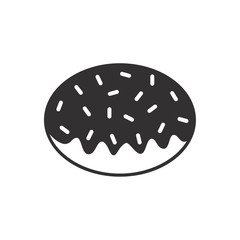 doughnut icon in trendy flat style