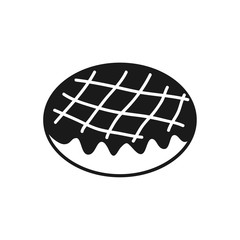 doughnut icon in trendy flat style