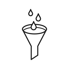 filter vector icon in trendy flat style