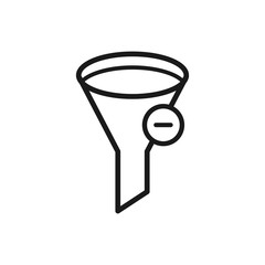 filter vector icon in trendy flat style