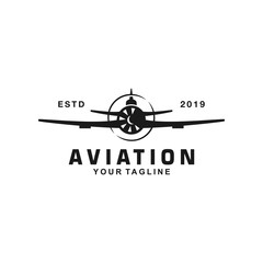 Aviation Logo Design Template Idea