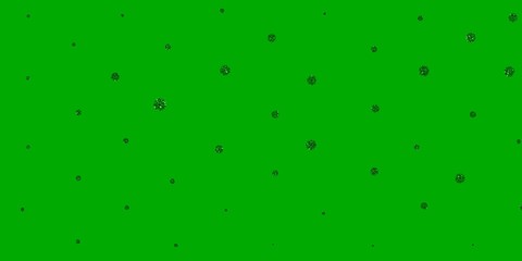 Light Green vector natural layout with flowers.