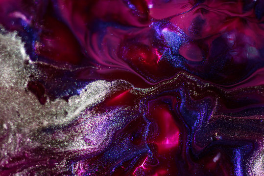 abstract colourful nail polish