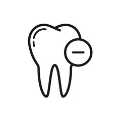 tooth icon vector logo template in trendy flat style