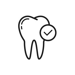 tooth icon vector logo template in trendy flat style