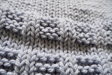 close up of knitted fabric